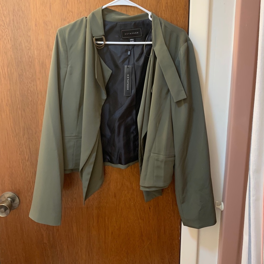 Metaphor olive green jacket size XL NWT